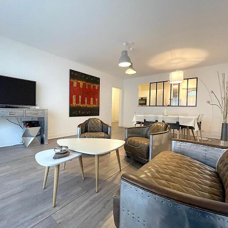 L'Ideal 112 - 85M2, 2 Chambres, Parking & Cabine De Plage Deauville Esterno foto