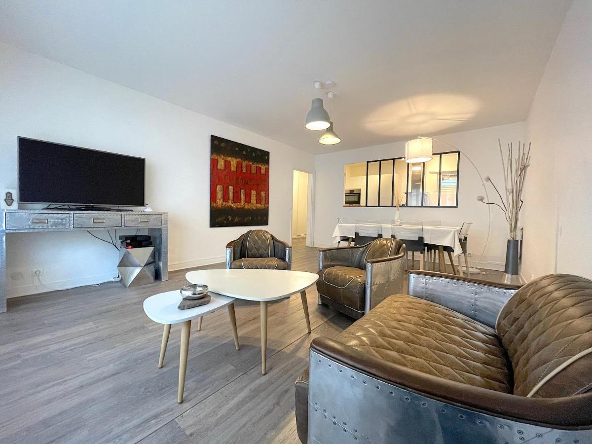L'Ideal 112 - 85M2, 2 Chambres, Parking & Cabine De Plage Deauville Esterno foto